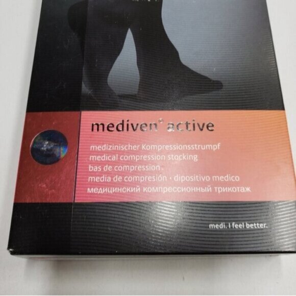Mediven Active Compression Socks 2 Pairs  Black Class 1 Unisex NEW - Picture 3 of 13